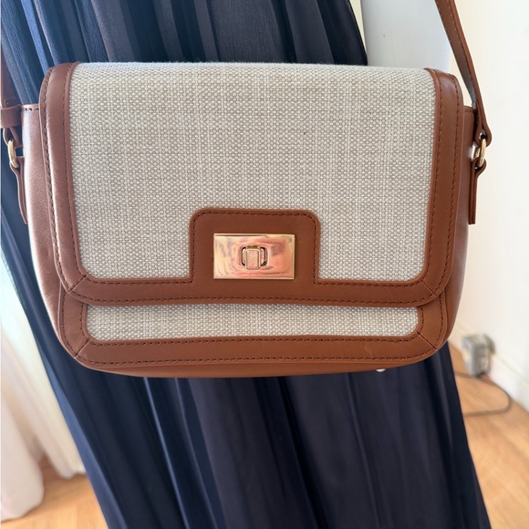 J. Crew Tan and Cream Shoulder Bag - Picture 3 of 8